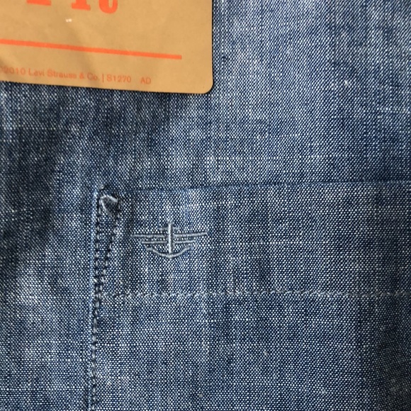 NWT Dockers Denim Chambray Long Sleeve Button Up Shirt Sz XXL - Picture 7 of 12